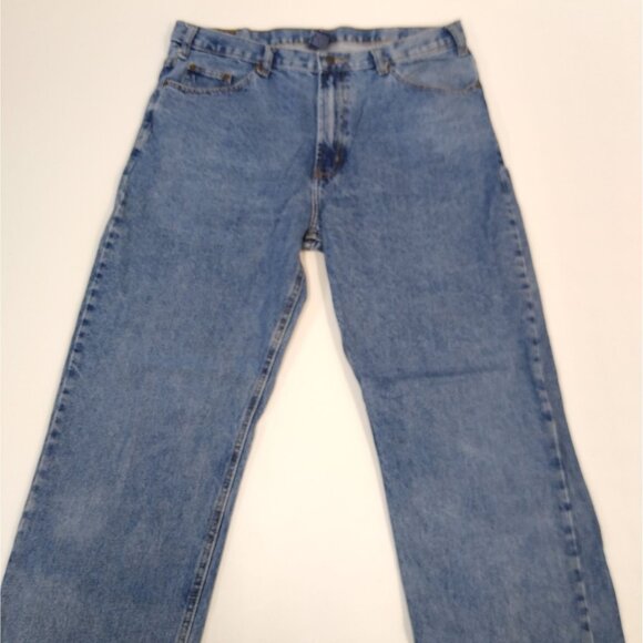 Full Blue Jeans Classic Fit Straight Leg Denim Men's Jeans 38x34 Sits At Waist - Picture 6 of 11